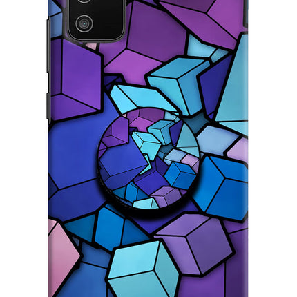 Cubic Abstract Samsung M02s Pop Case by Casekaro
