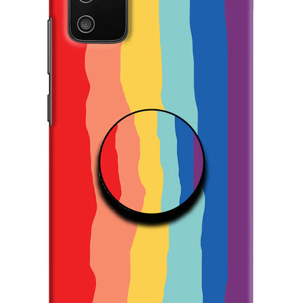 Rainbow Samsung M02s Pop Case by Casekaro