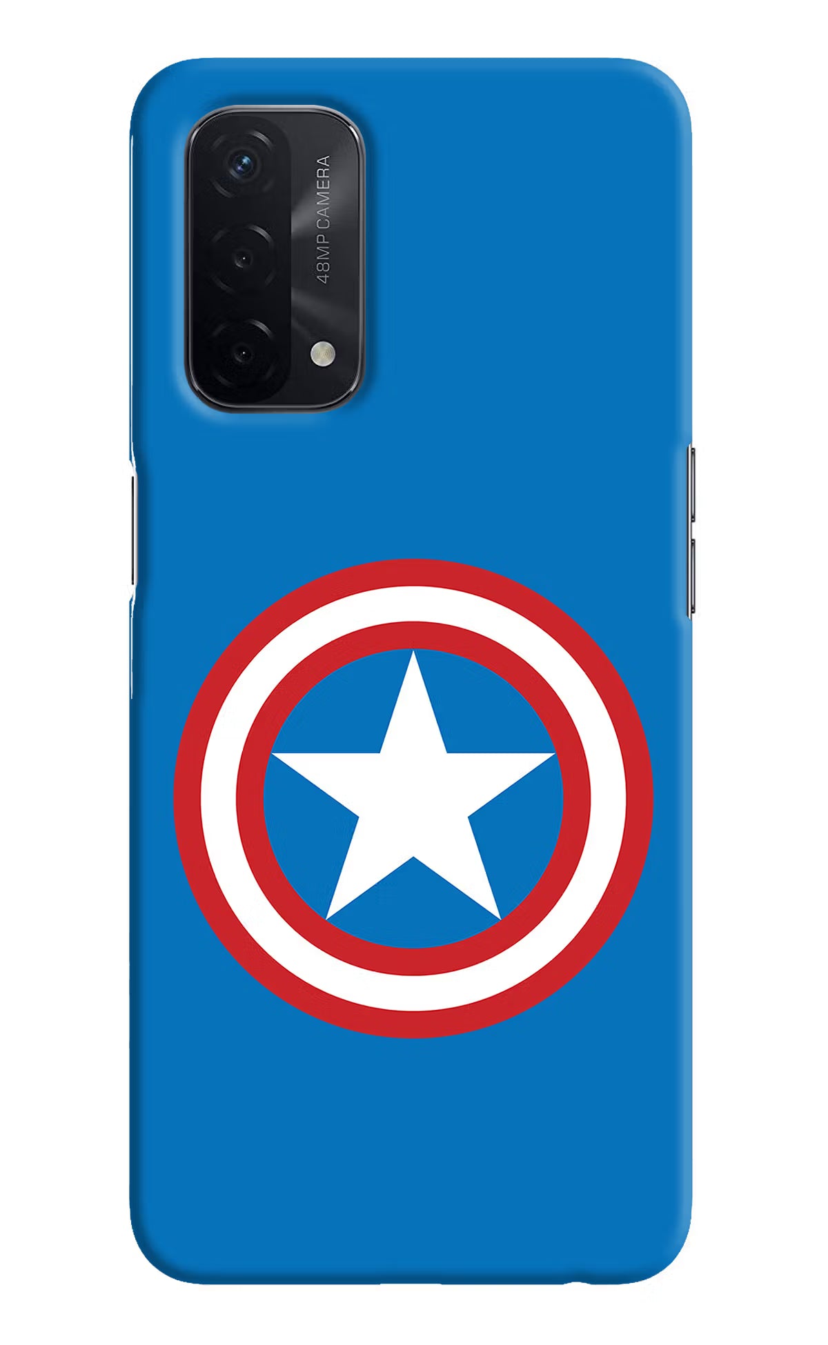 Captain America Logo Oppo A74 5G Hard Case Back Cover by Casekaro