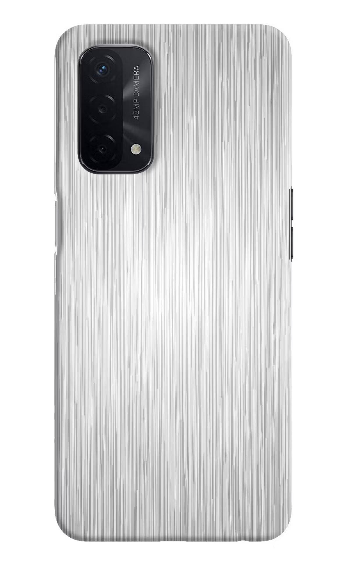 Wooden Grey Texture Oppo A74 5G Hard Case Back Cover by Casekaro