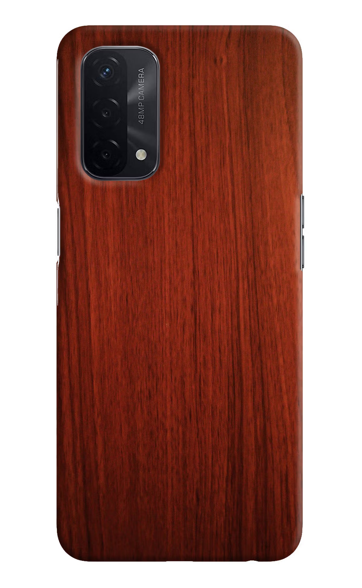 Wooden Plain Pattern Oppo A74 5G Hard Case Back Cover by Casekaro