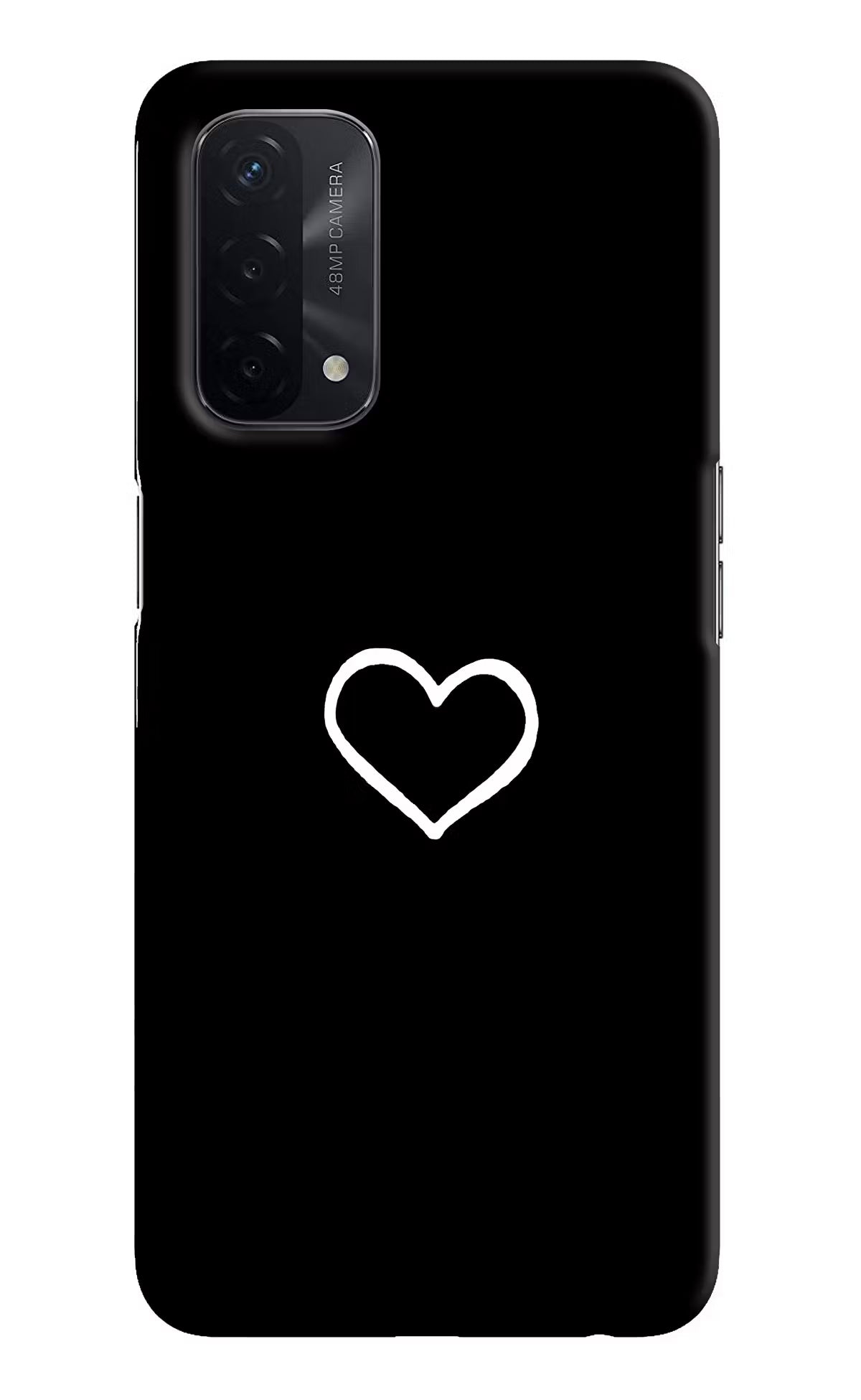 Heart Oppo A74 5G Hard Case Back Cover by Casekaro