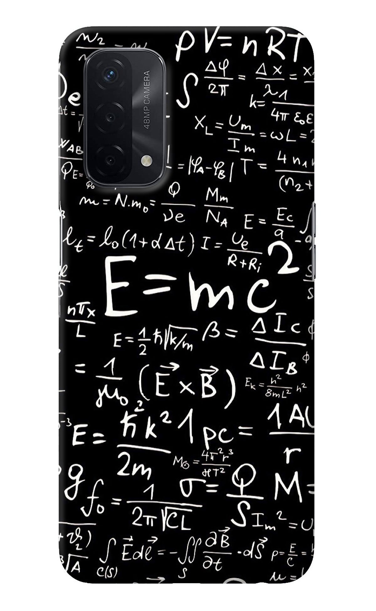 Physics Albert Einstein Formula Oppo A74 5G Back Cover