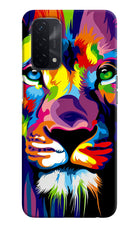 Lion Oppo A74 5G Hard Case Back Cover by Casekaro