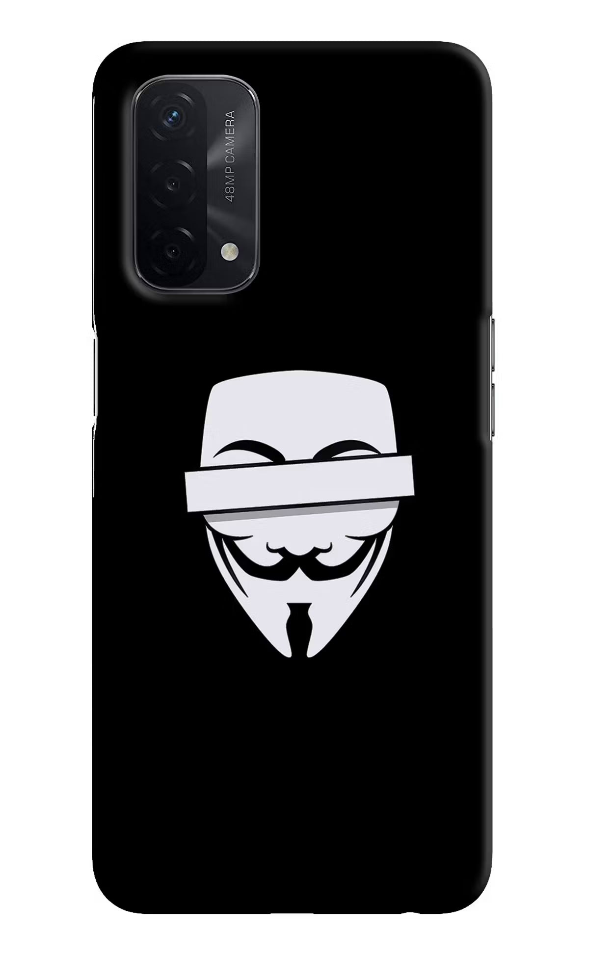 Anonymous Face Oppo A74 5G Hard Case Back Cover by Casekaro