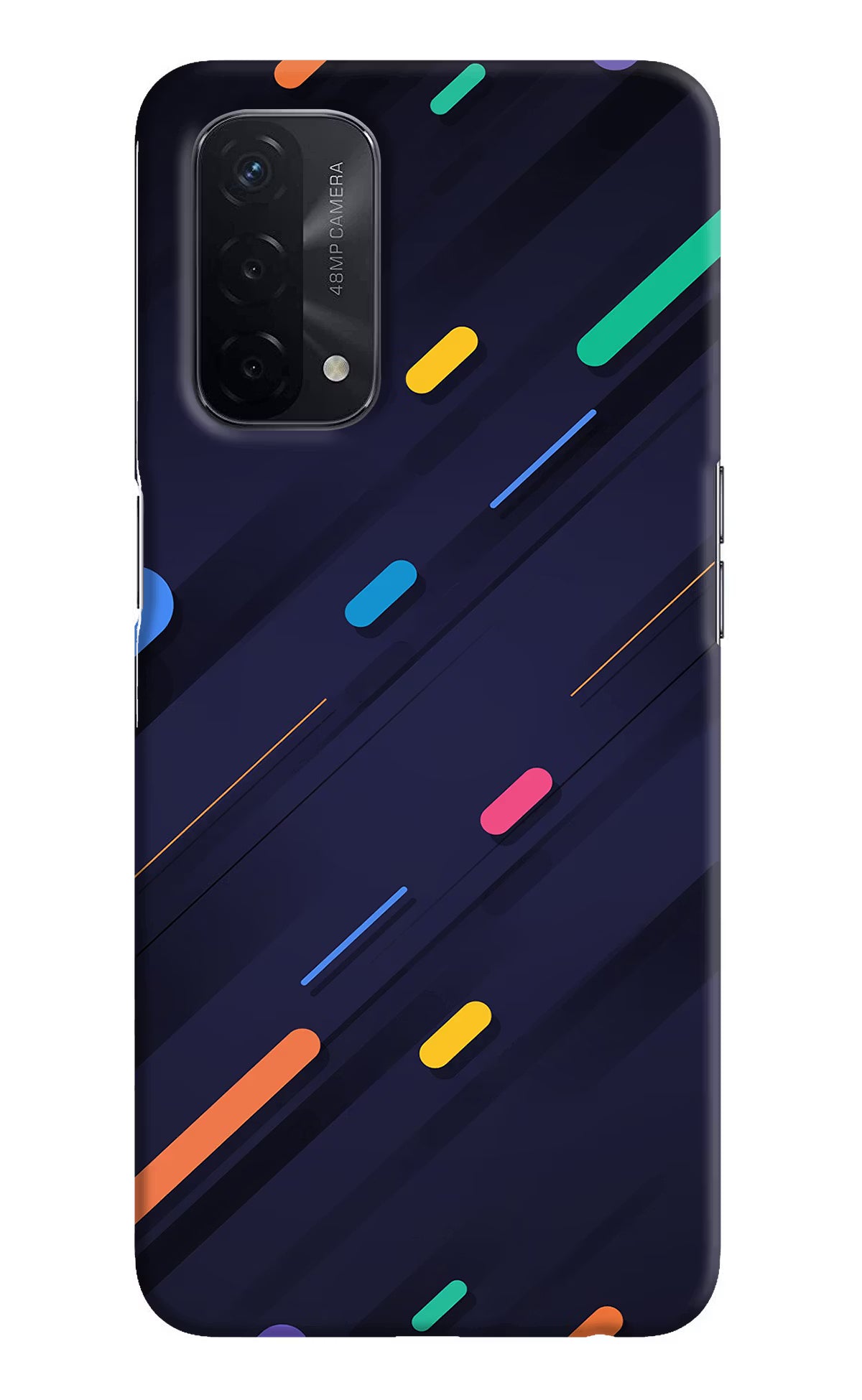 Abstract Design Oppo A74 5G Hard Case Back Cover by Casekaro