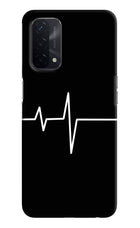 Heart Beats Oppo A74 5G Hard Case Back Cover by Casekaro