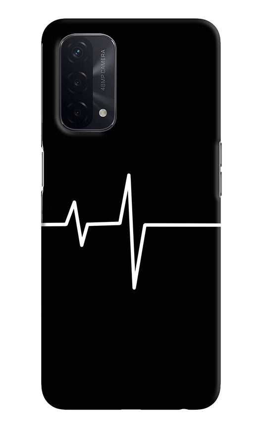 Heart Beats Oppo A74 5G Hard Case Back Cover by Casekaro