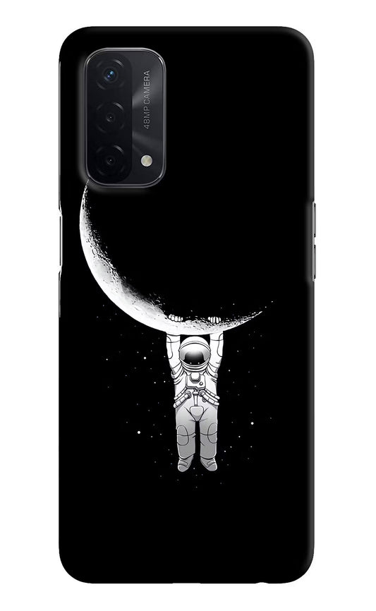 Moon Space Oppo A74 5G Hard Case Back Cover by Casekaro