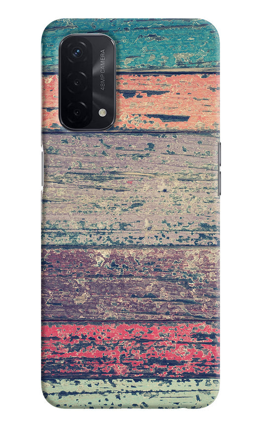 Colourful Wall Oppo A74 5G Hard Case Back Cover by Casekaro