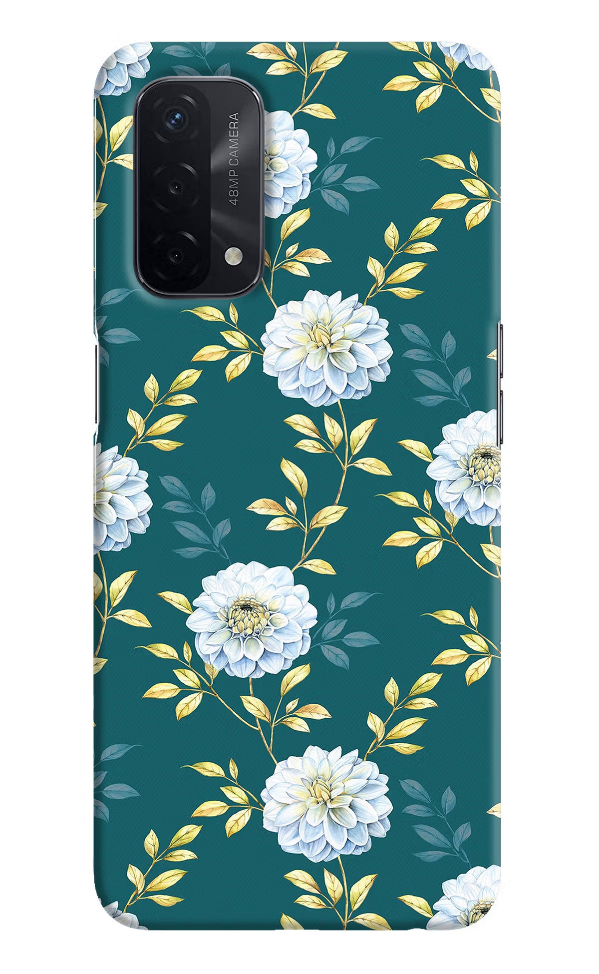 Flowers Oppo A74 5G Hard Case Back Cover by Casekaro
