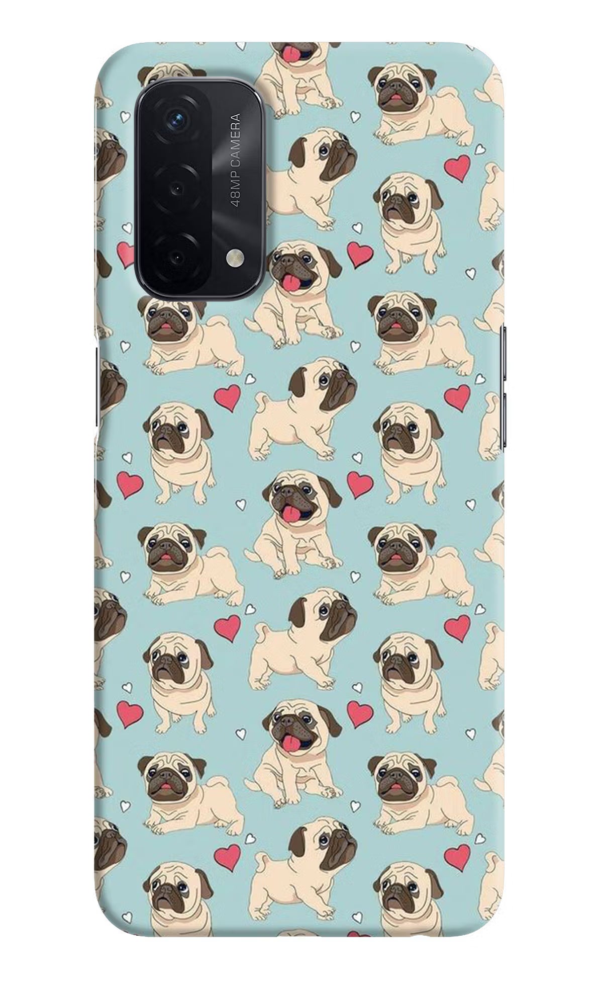 Pug Dog Oppo A74 5G Hard Case Back Cover by Casekaro