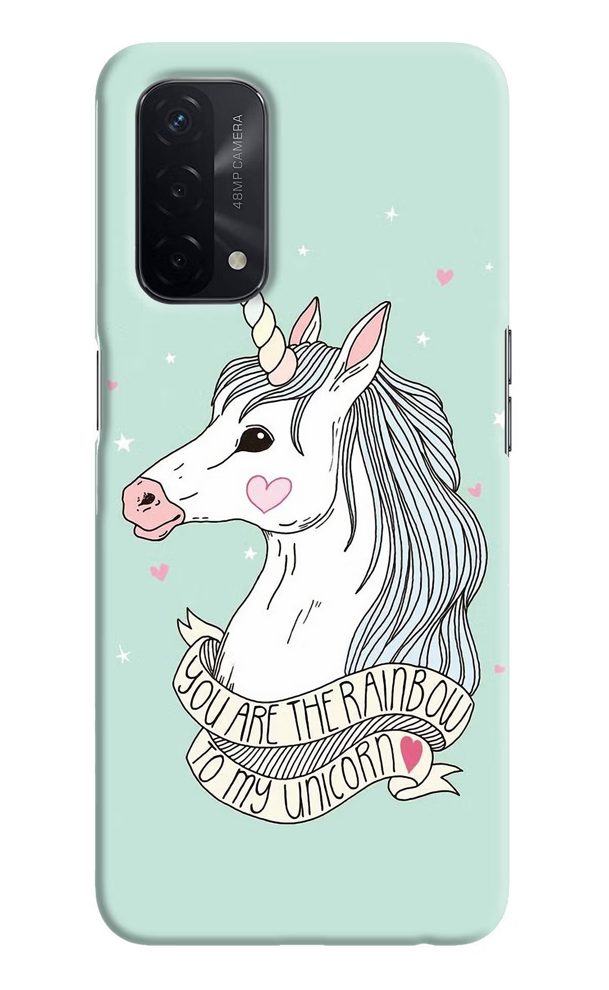 Unicorn Wallpaper Oppo A74 5G Hard Case Back Cover by Casekaro