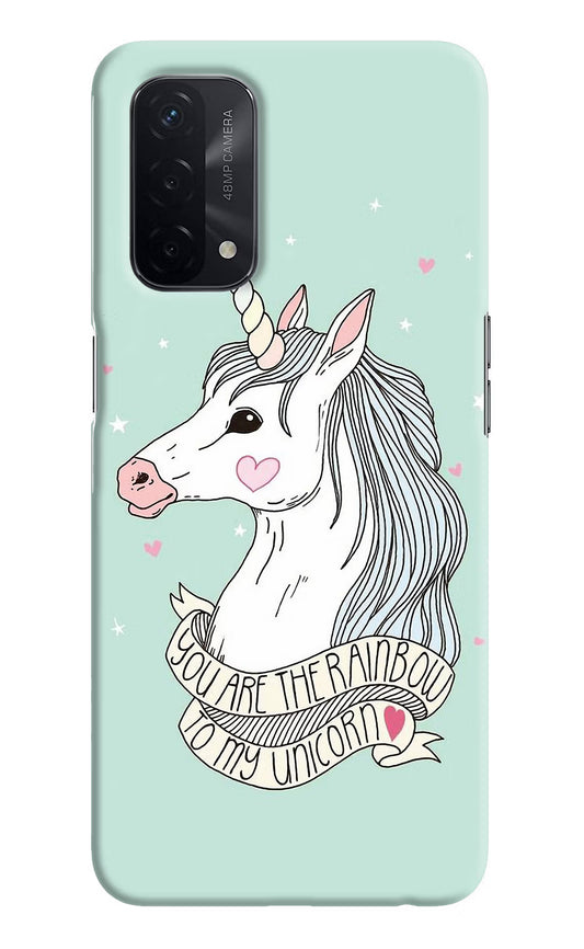 Unicorn Wallpaper Oppo A74 5G Hard Case Back Cover by Casekaro