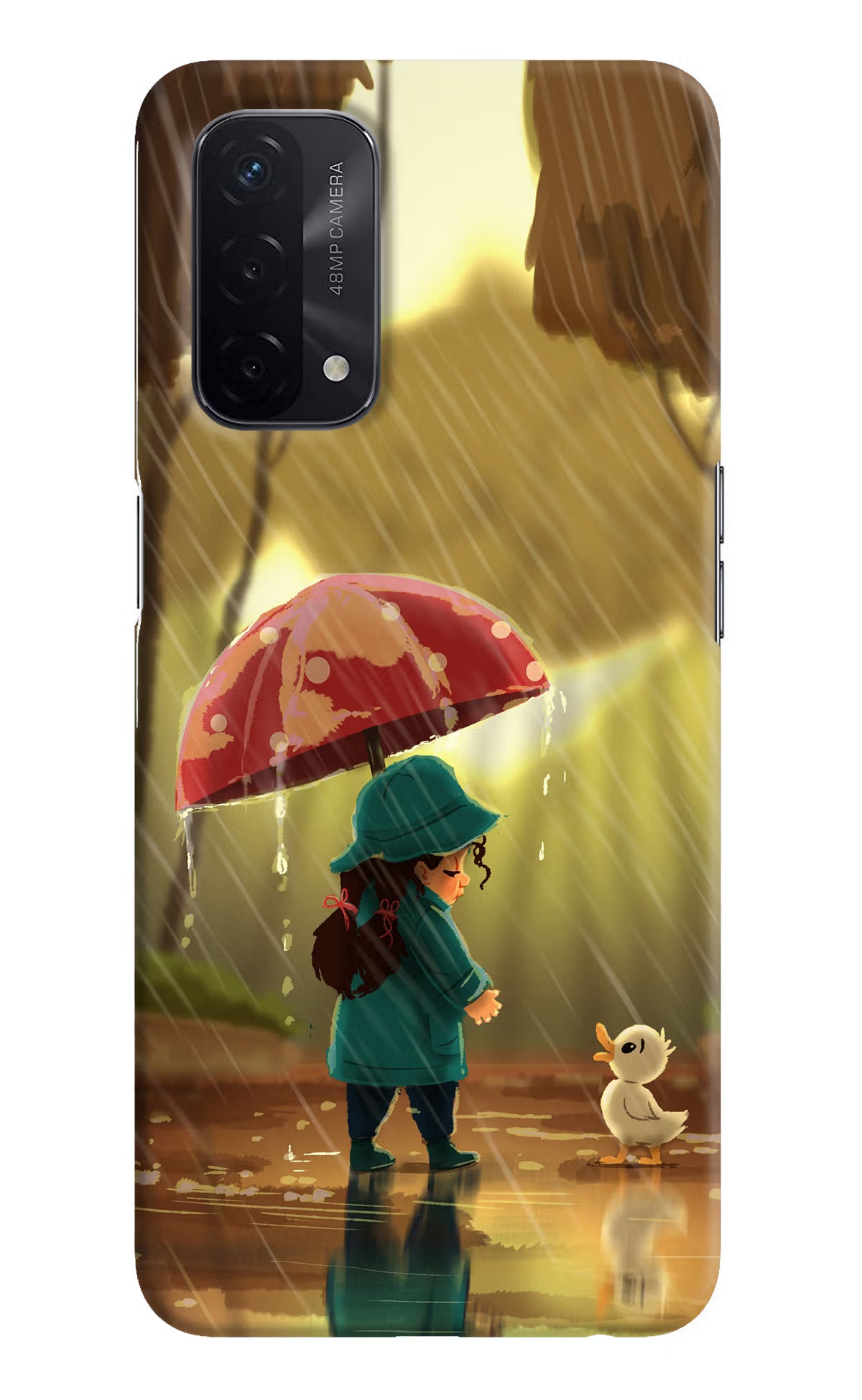 Rainy Day Oppo A74 5G Hard Case Back Cover by Casekaro