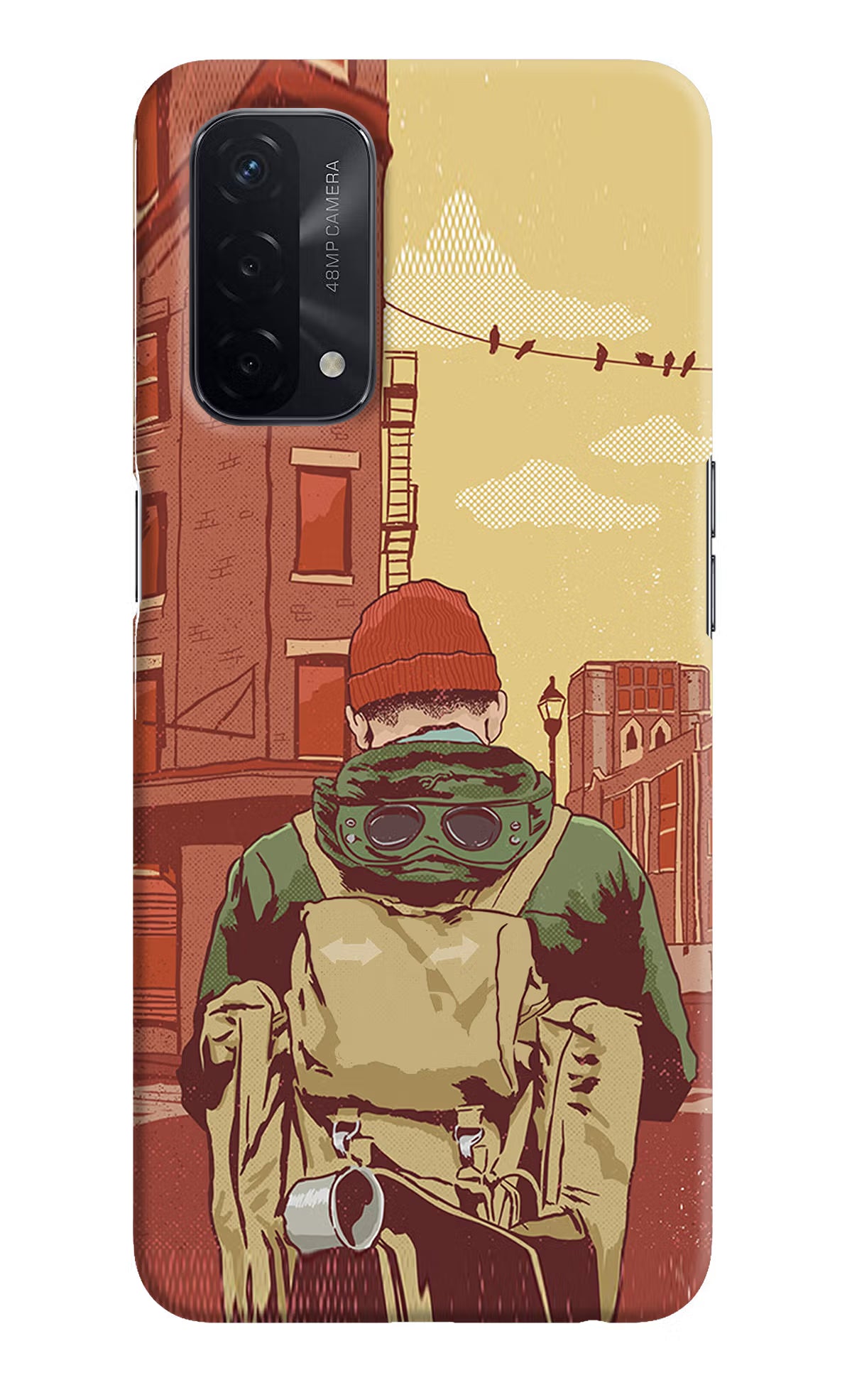 Adventurous Oppo A74 5G Hard Case Back Cover by Casekaro