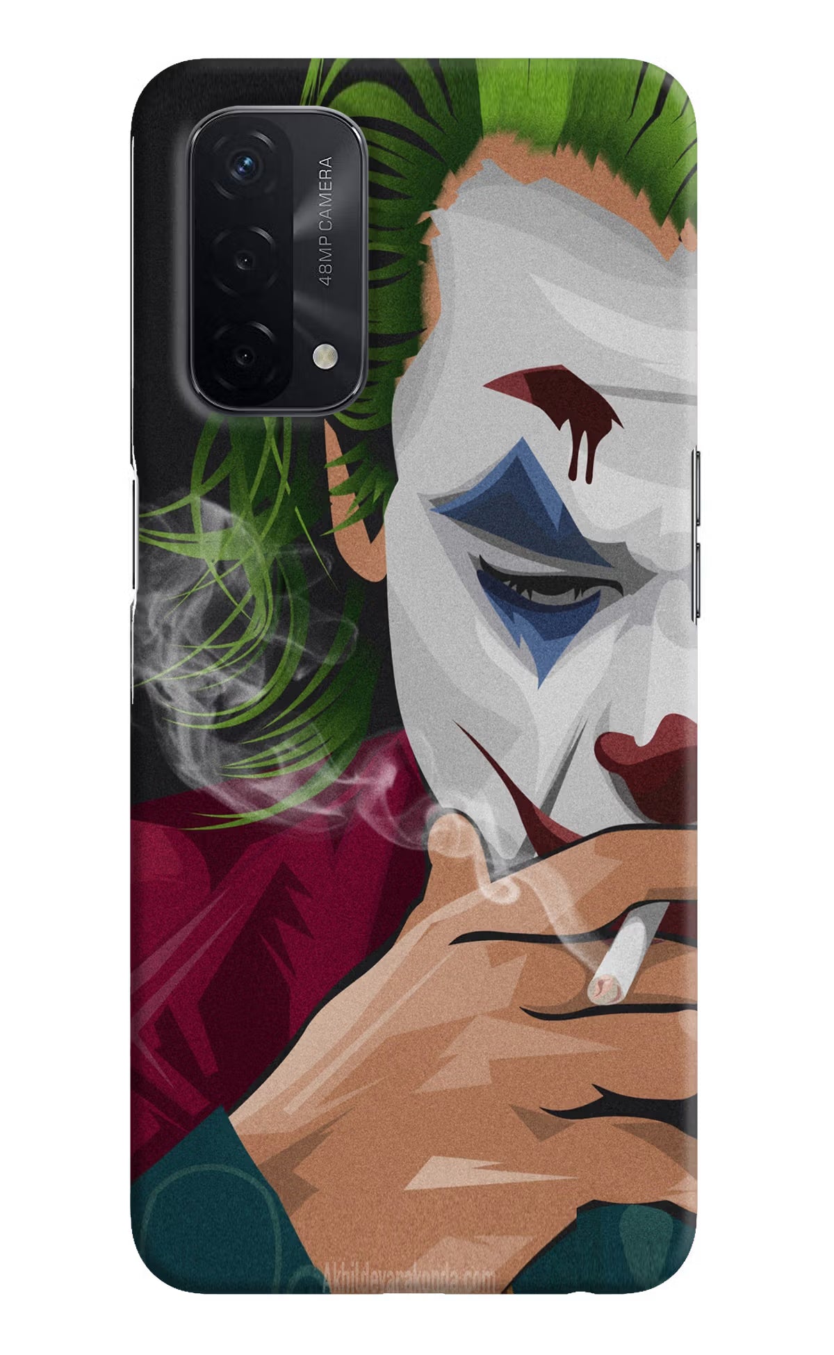 Joker Smoking Oppo A74 5G Hard Case Back Cover by Casekaro