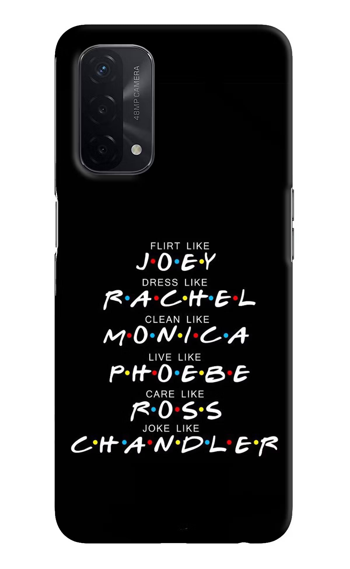 FRIENDS Character Oppo A74 5G Hard Case Back Cover by Casekaro