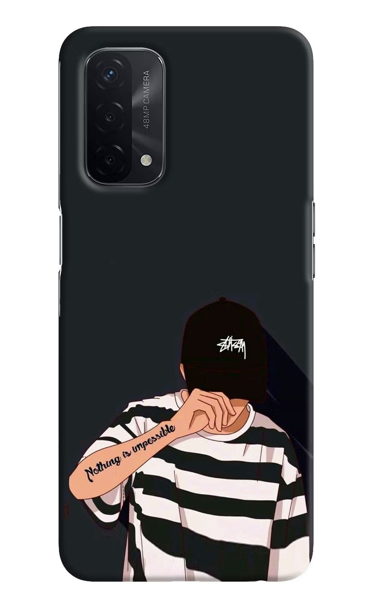Aesthetic Boy Oppo A74 5G Hard Case Back Cover by Casekaro