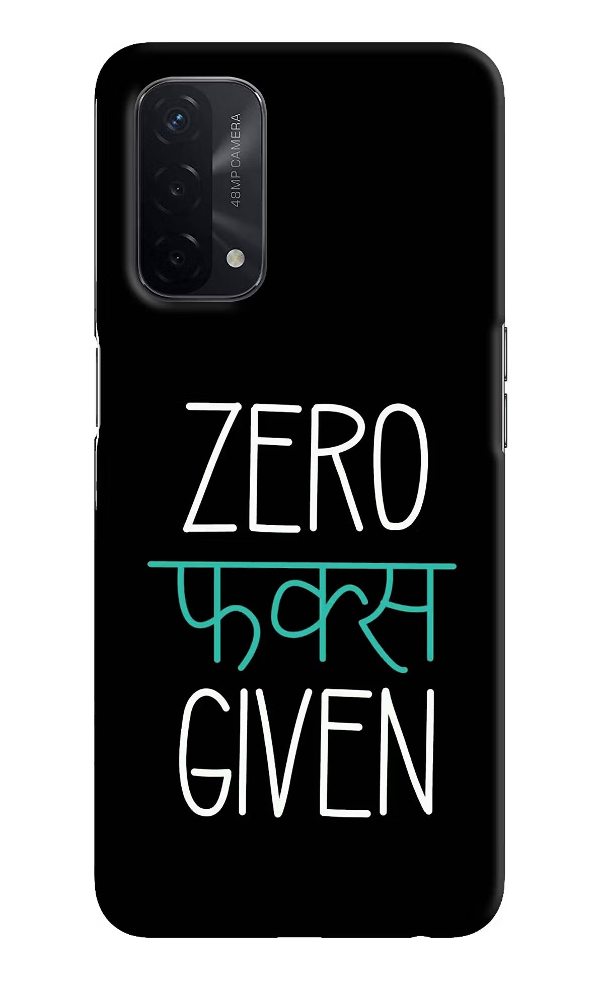 Zero Fucks Given Oppo A74 5G Hard Case Back Cover by Casekaro
