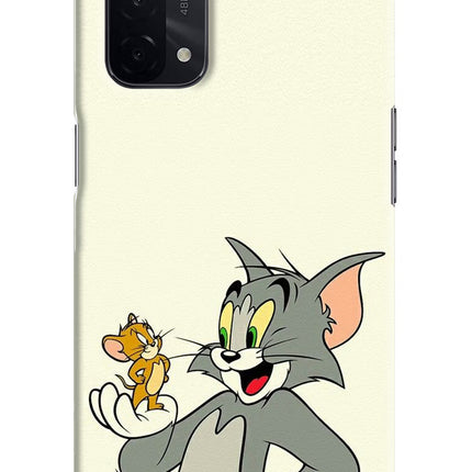 Tom & Jerry Oppo A74 5G Hard Case Back Cover by Casekaro