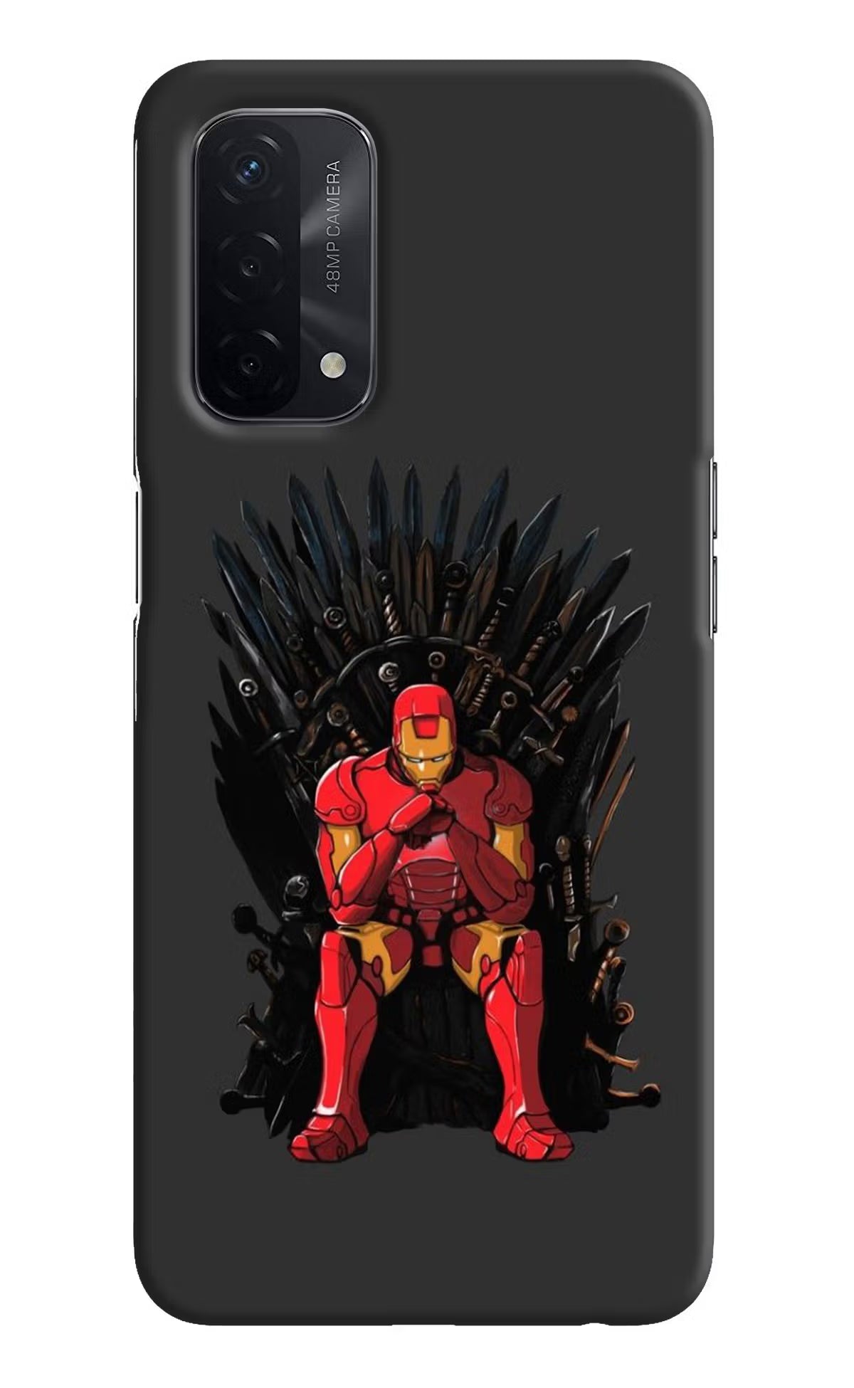 Ironman Throne Oppo A74 5G Hard Case Back Cover by Casekaro