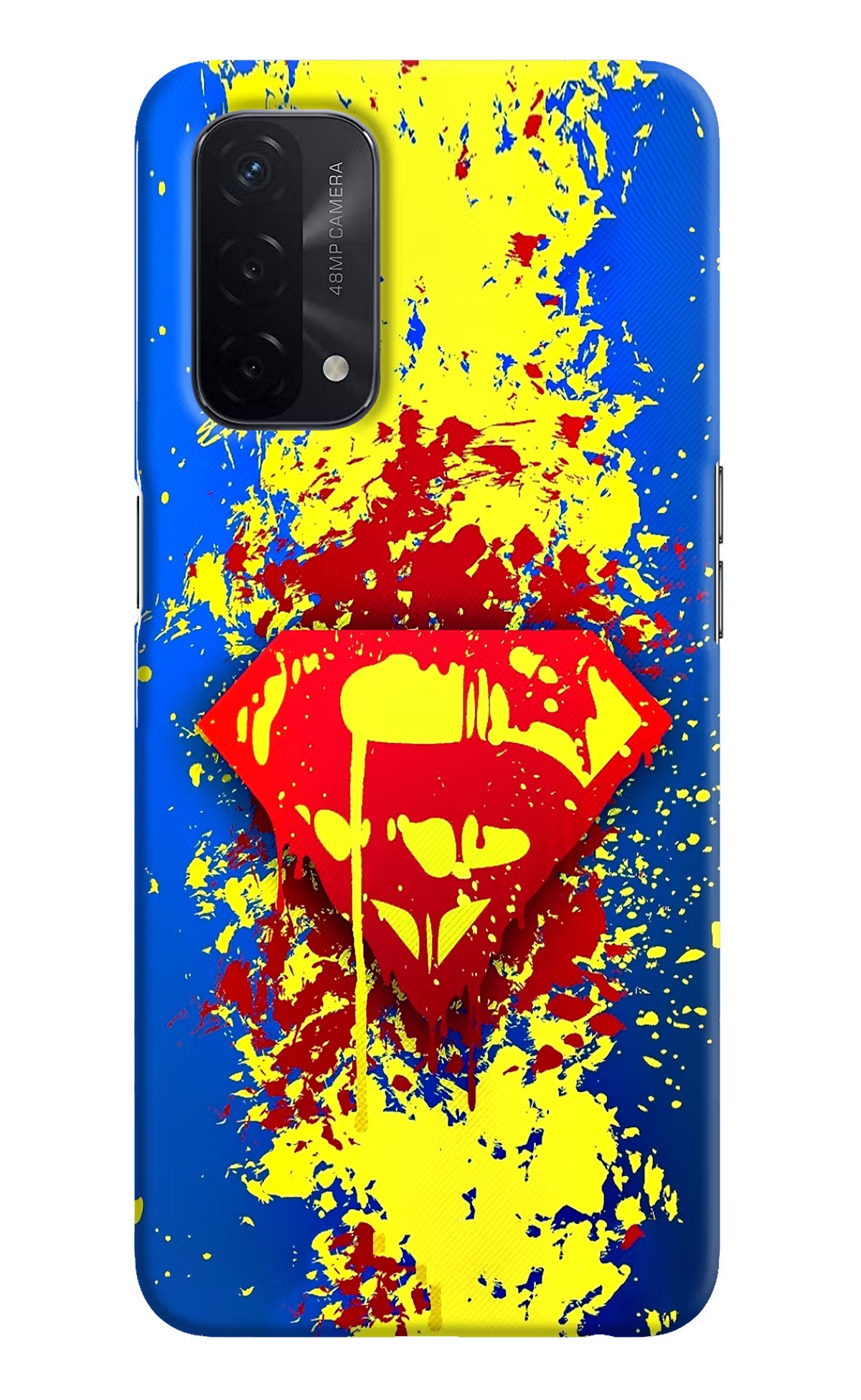 Superman logo Oppo A74 5G Hard Case Back Cover by Casekaro