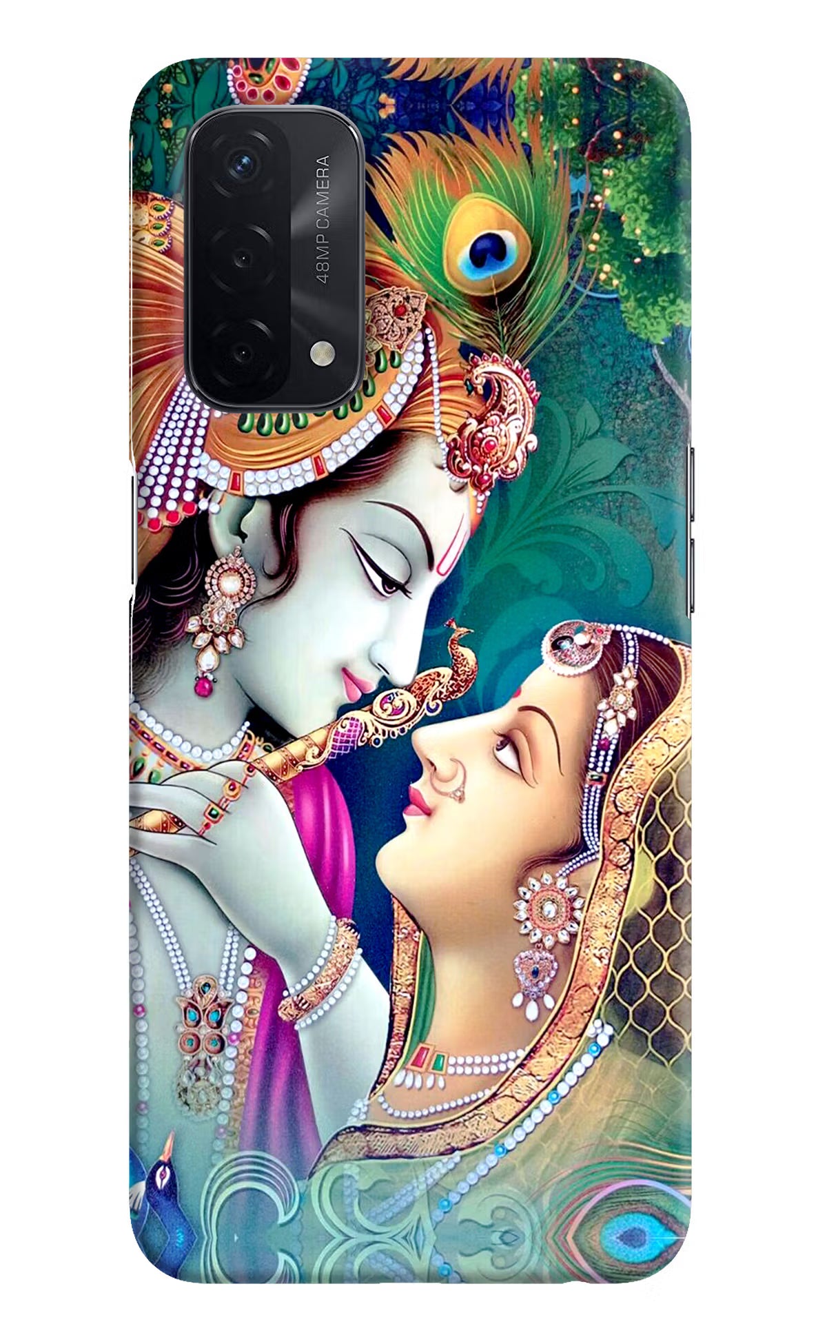 Lord Radha Krishna Oppo A74 5G Hard Case Back Cover by Casekaro