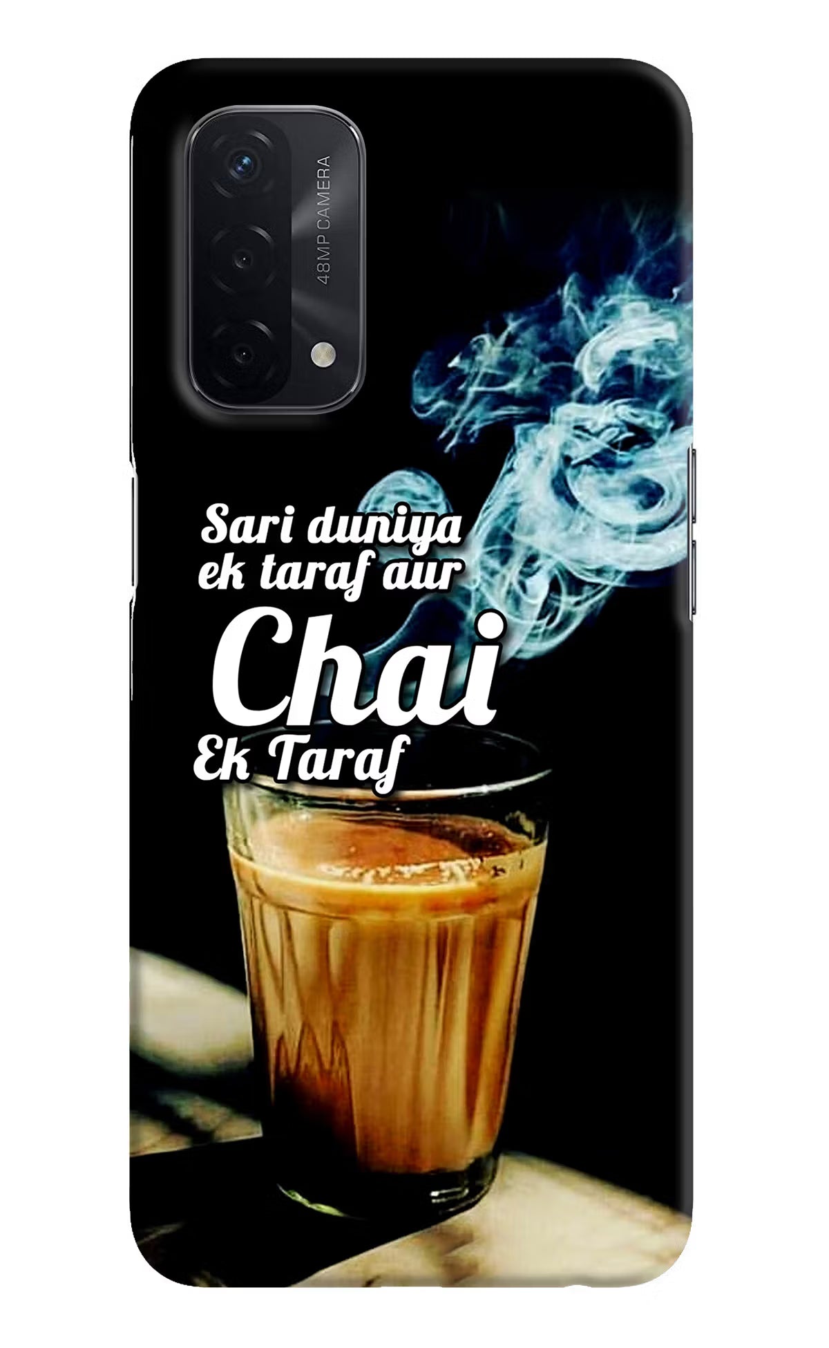 Chai Ek Taraf Quote Oppo A74 5G Hard Case Back Cover by Casekaro