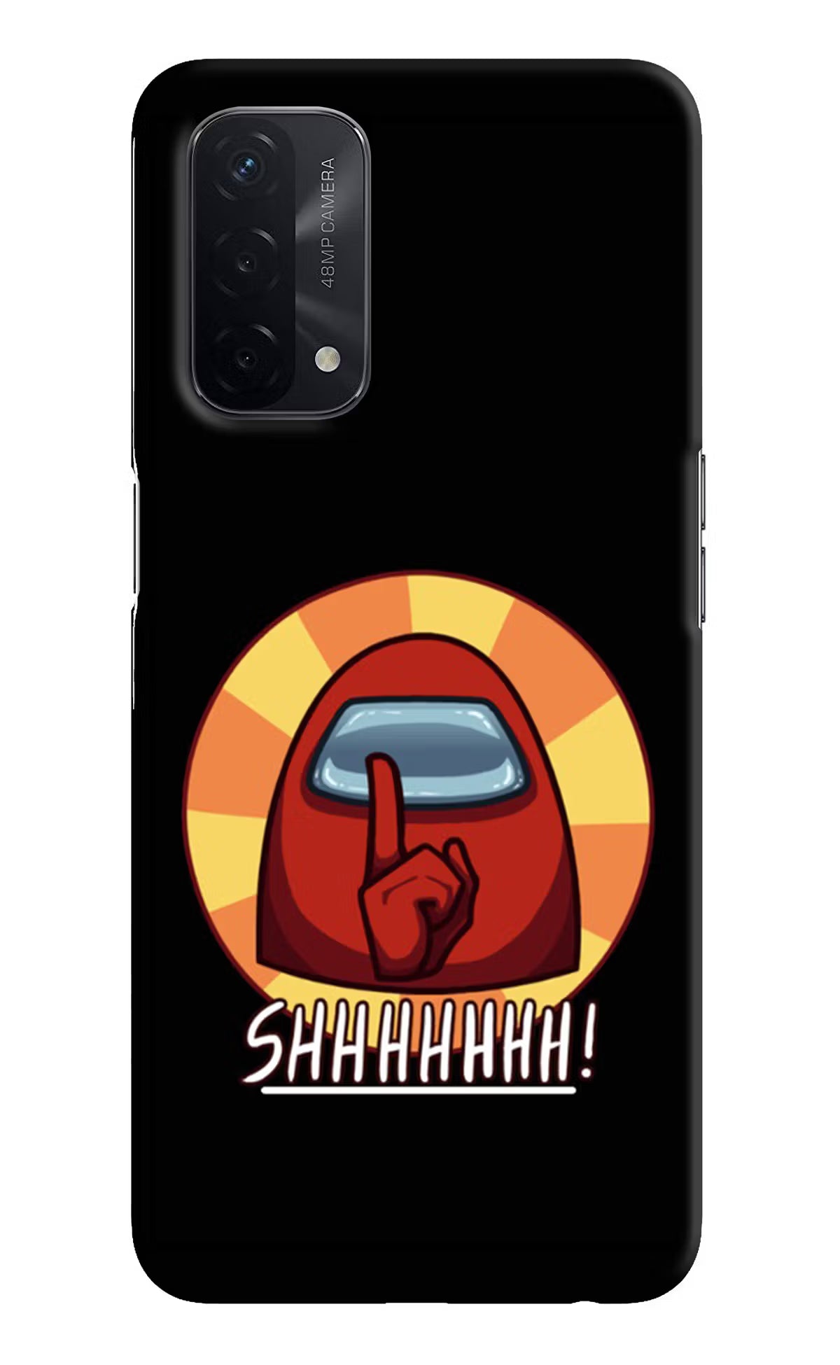 Among Us Shhh! Oppo A74 5G Hard Case Back Cover by Casekaro