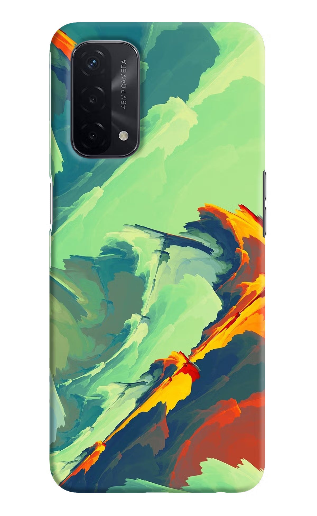 Paint Art Oppo A74 5G Hard Case Back Cover by Casekaro