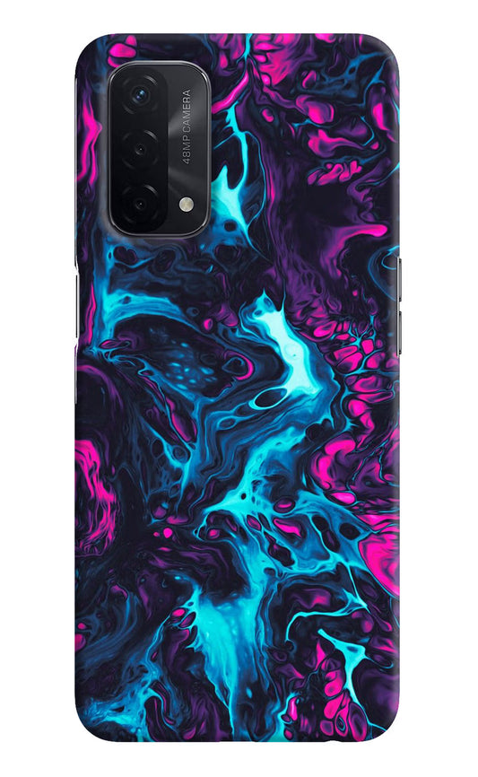 Abstract Oppo A74 5G Hard Case Back Cover by Casekaro