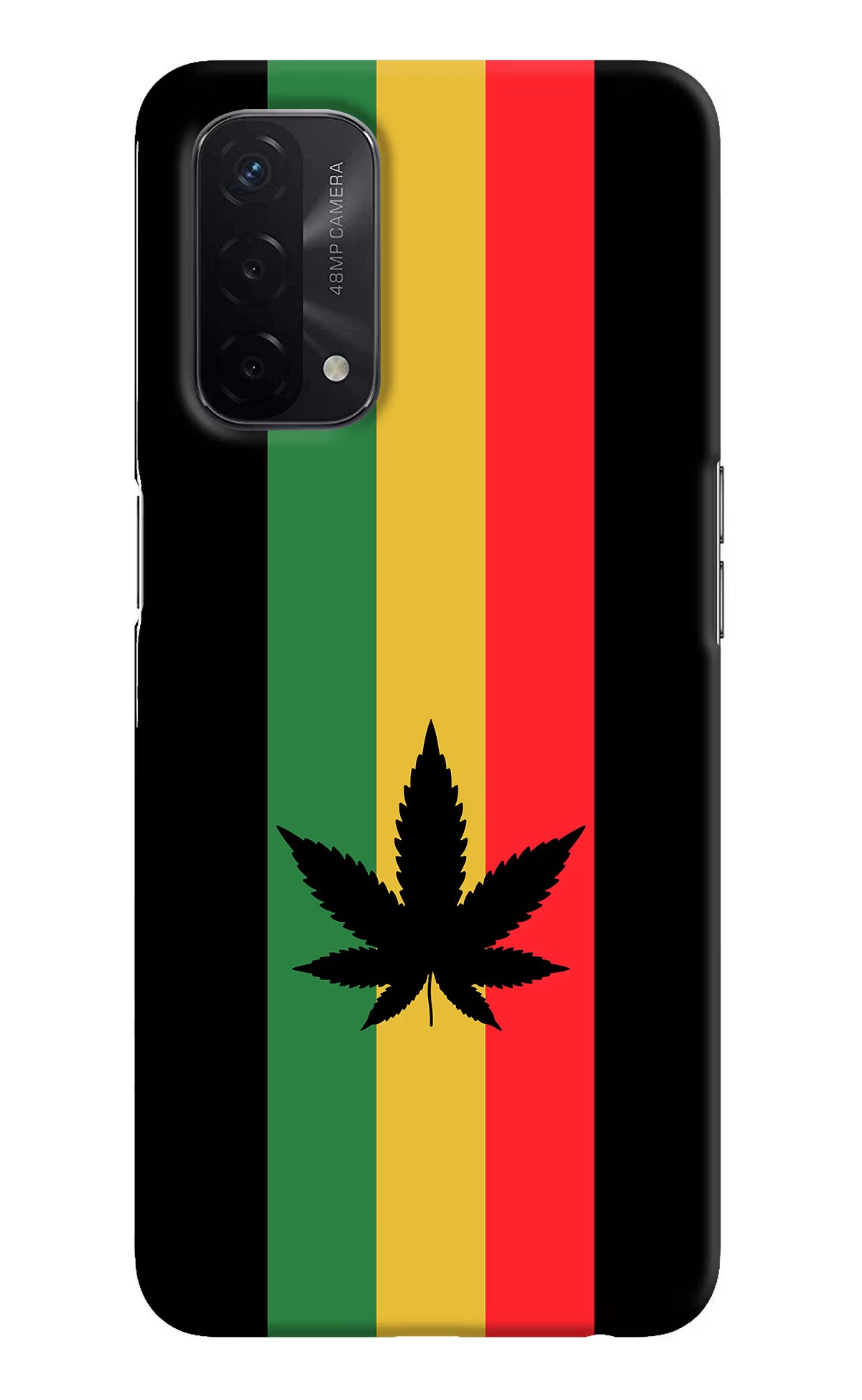 Weed Flag Oppo A74 5G Hard Case Back Cover by Casekaro