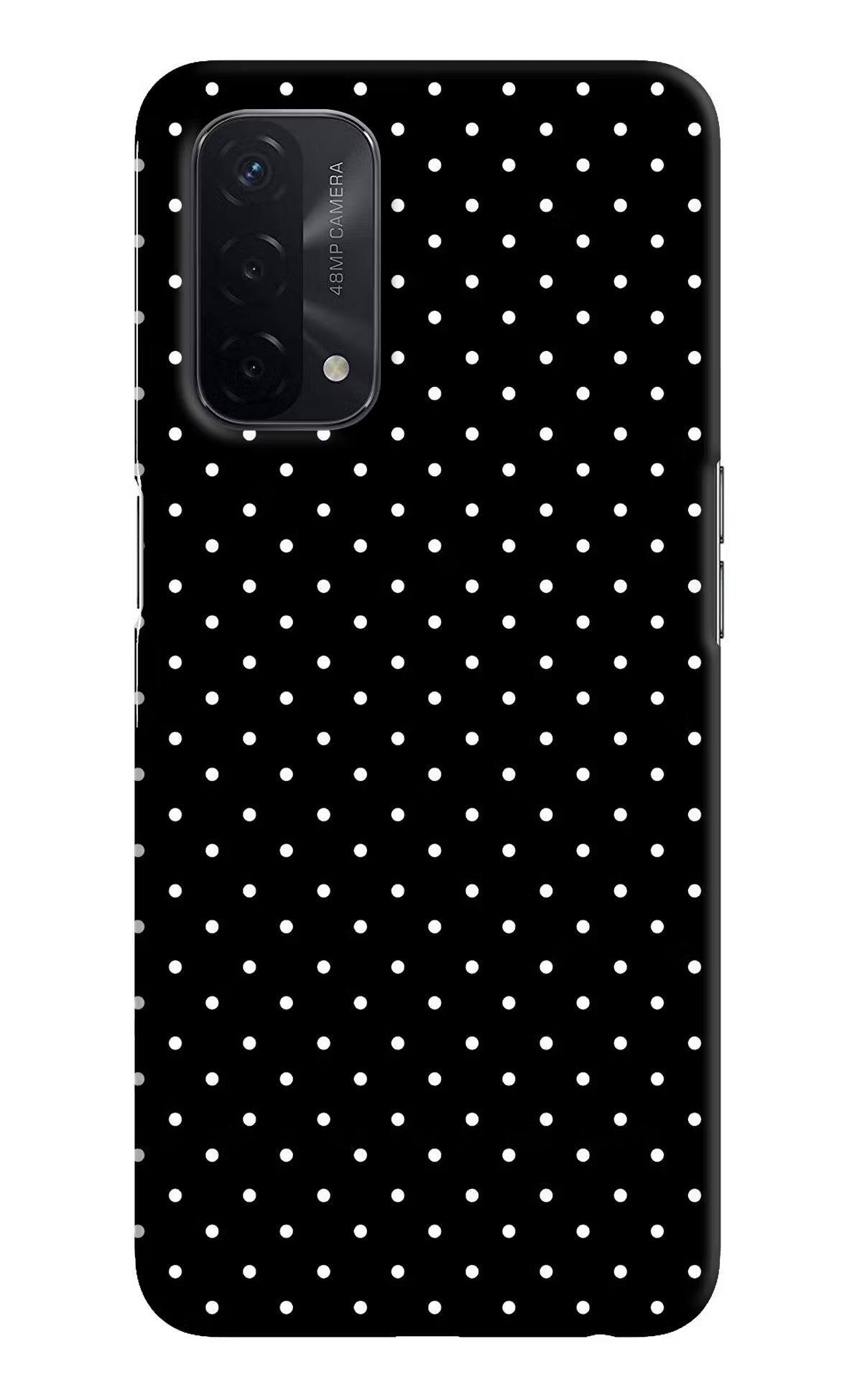 White Dots Oppo A74 5G Hard Case Back Cover by Casekaro