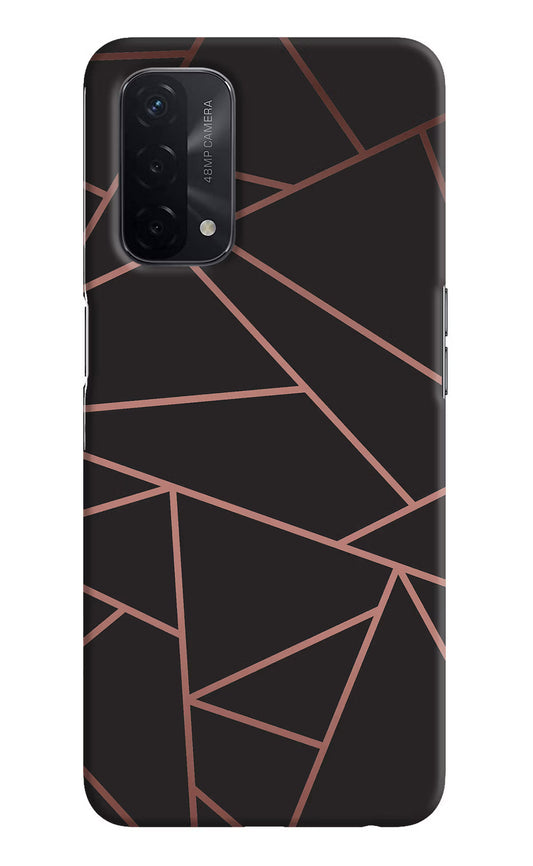 Geometric Pattern Oppo A74 5G Hard Case Back Cover by Casekaro