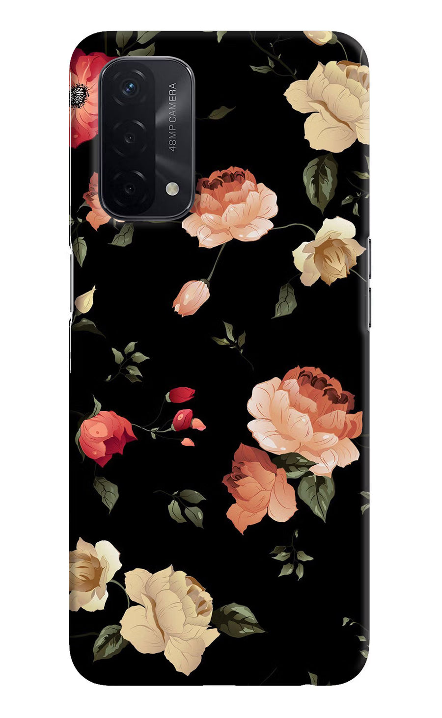 Flowers Oppo A74 5G Back Cover, Hard case