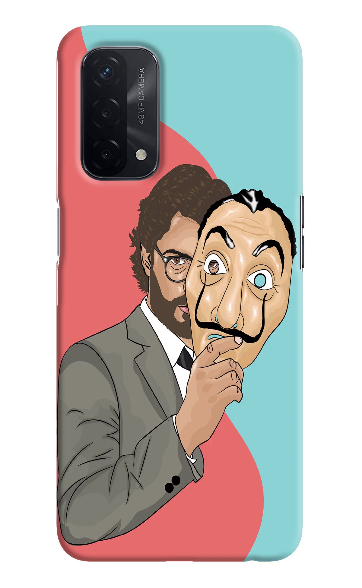Professor Oppo A74 5G Hard Case Back Cover by Casekaro