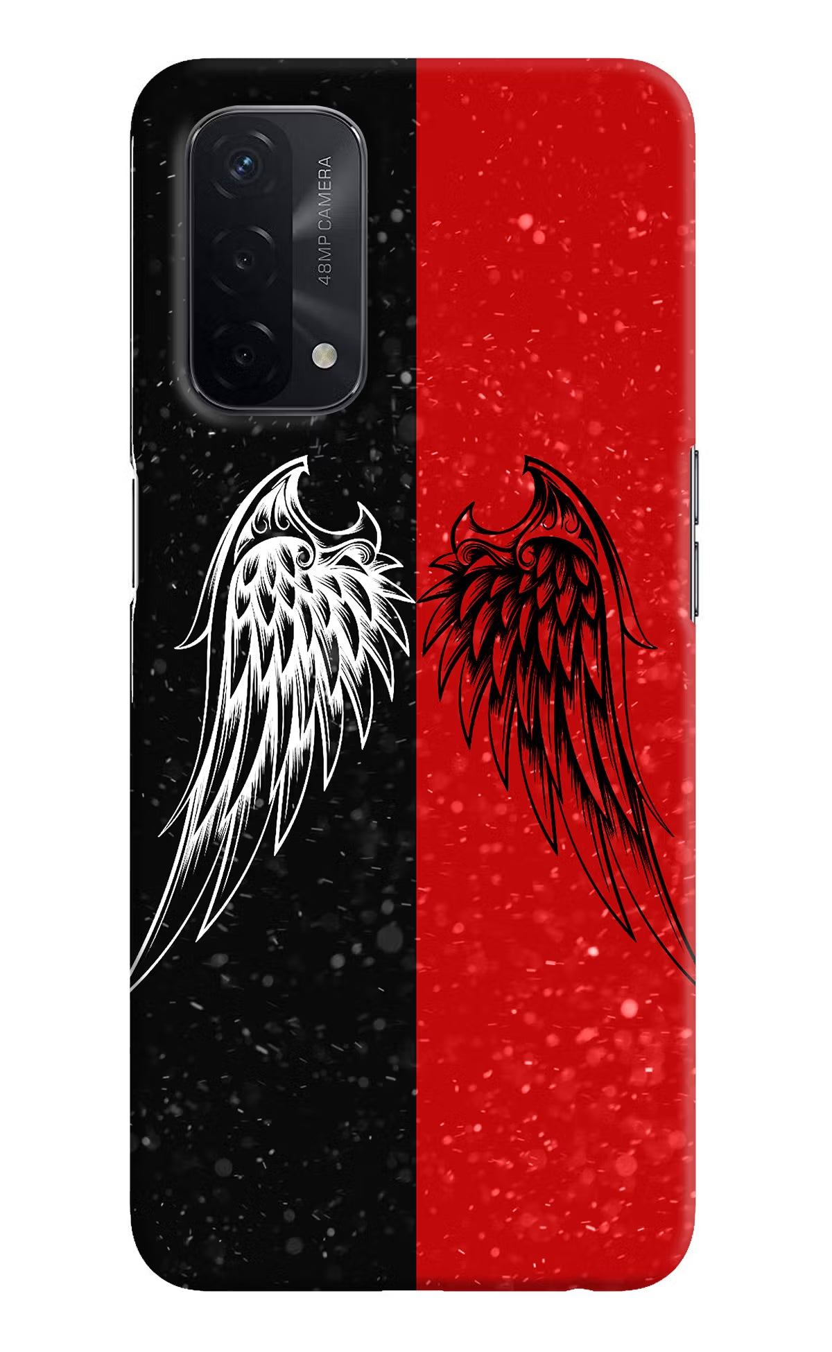Wings Oppo A74 5G Hard Case Back Cover by Casekaro