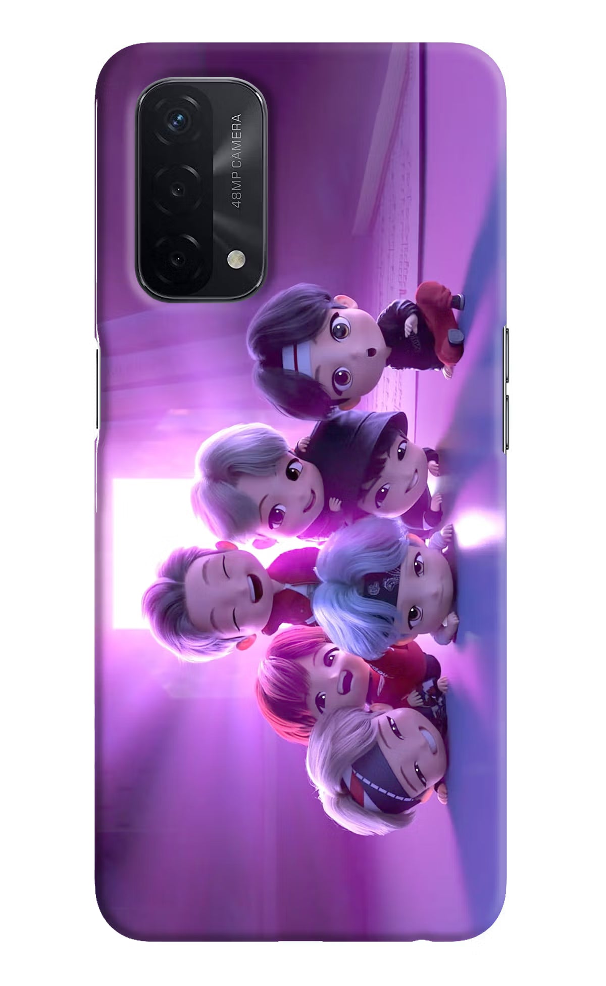 BTS Chibi Oppo A74 5G Hard Case Back Cover by Casekaro