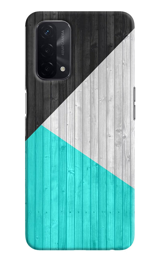 Wooden Abstract Oppo A74 5G Hard Case Back Cover by Casekaro