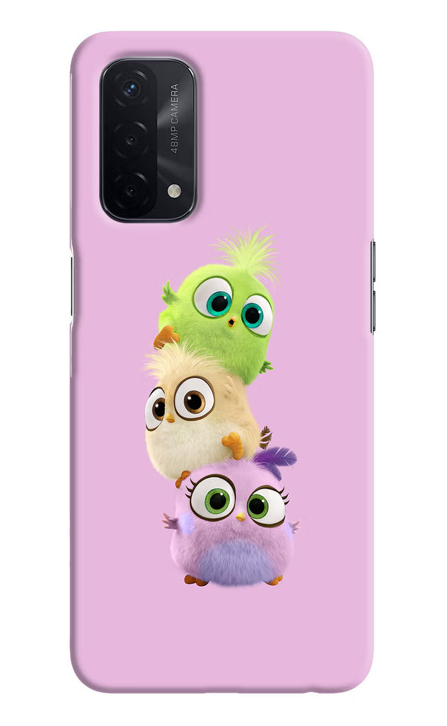Cute Little Birds Oppo A74 5G Hard Case Back Cover by Casekaro
