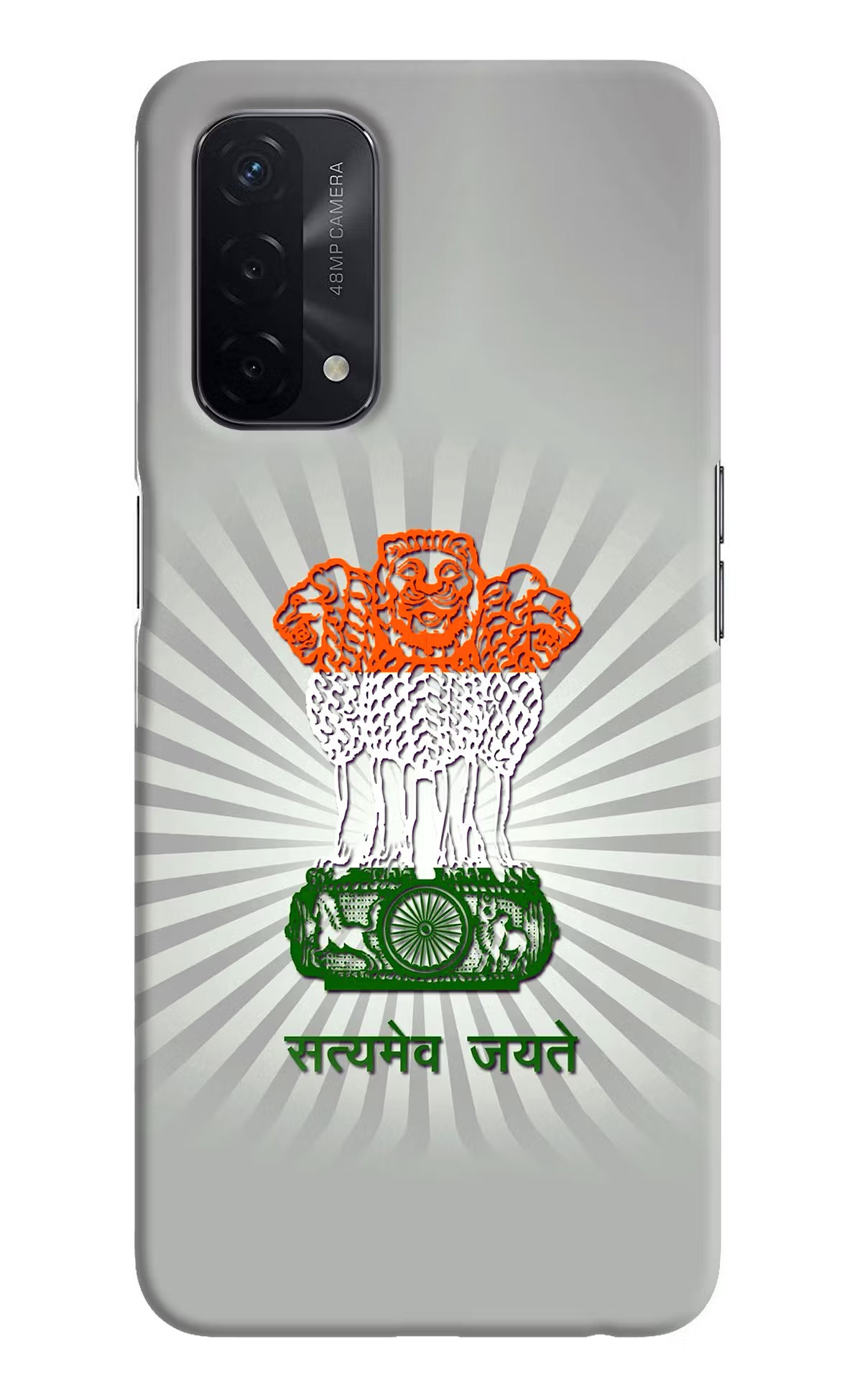 Satyamev Jayate Art Oppo A74 5G Hard Case Back Cover by Casekaro