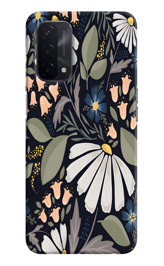 Flowers Art Oppo A74 5G Hard Case Back Cover by Casekaro