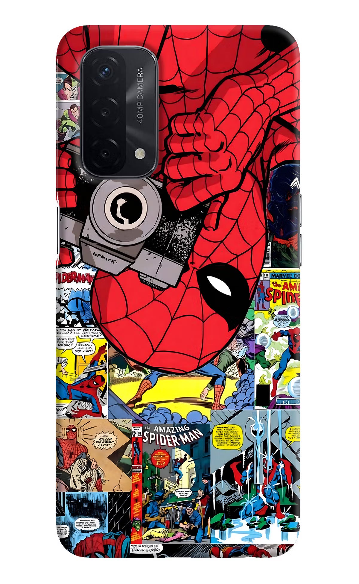 Spider Man Oppo A74 5G Hard Case Back Cover by Casekaro