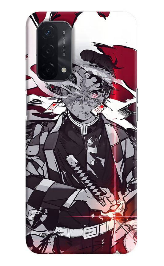 Demon Slayer Oppo A74 5G Hard Case Back Cover by Casekaro