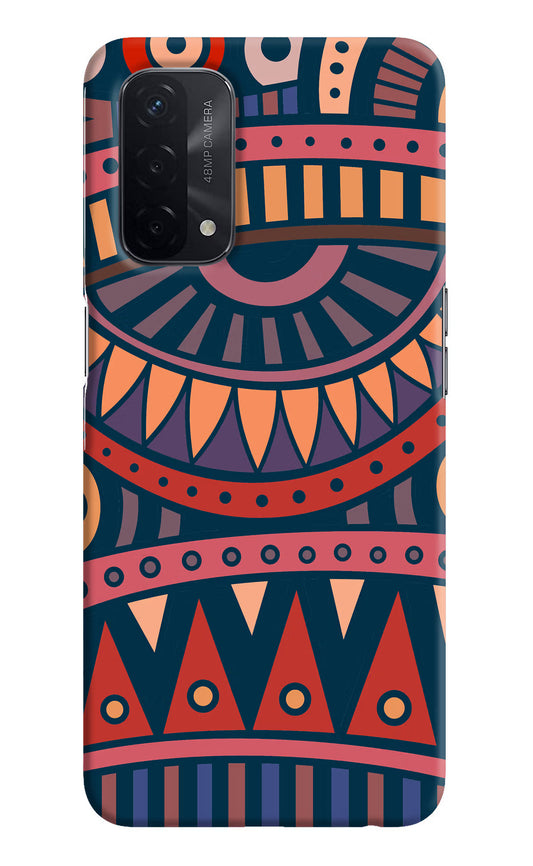 African Culture Design Oppo A74 5G Hard Case Back Cover by Casekaro