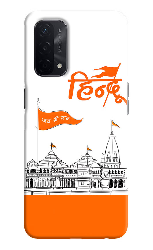 Jai Shree Ram Hindu Oppo A74 5G Hard Case Back Cover by Casekaro