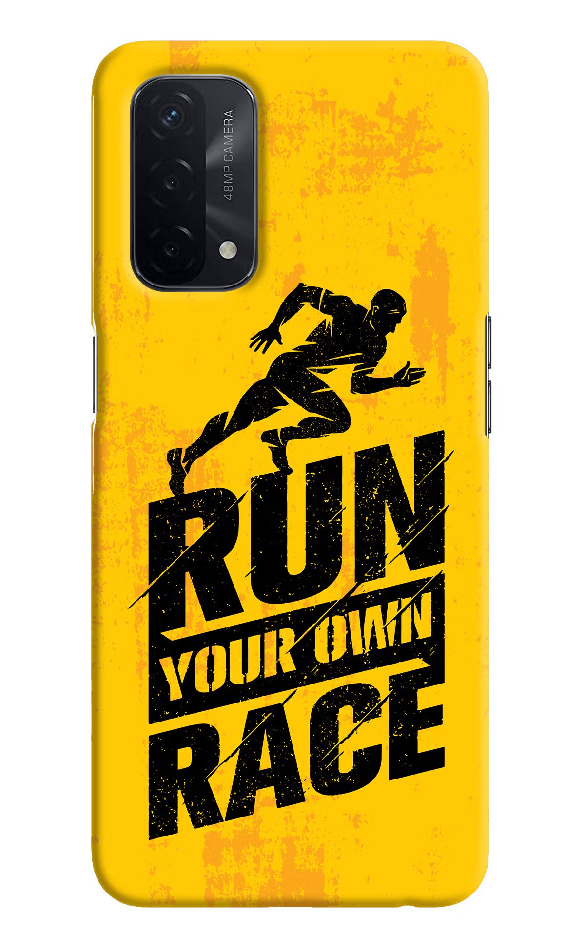 Run Your Own Race Oppo A74 5G Hard Case Back Cover by Casekaro