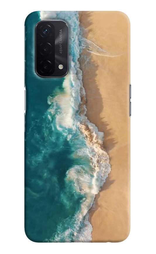 Ocean Beach Oppo A74 5G Hard Case Back Cover by Casekaro