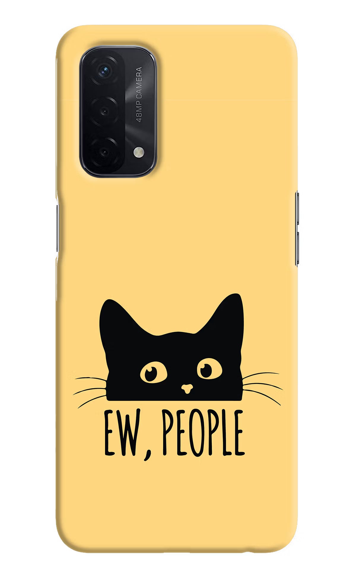 Ew People Catitude Oppo A74 5G Hard Case Back Cover by Casekaro